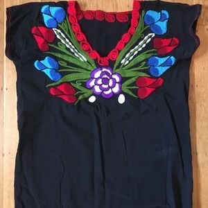 Mexican embroidered blouse